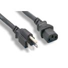 5FT Standard Power Cord Cable Black UL cUL SVT 5 Feet
