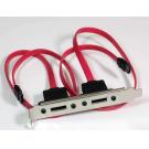 SATA-L Dual Ports on Bracket  17 inch Leader