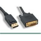 DisplayPort Male to DVI-D Male Cable Premium 15Ft