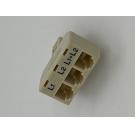 Phone LINE Splitter RJ11 TripleX L1-L2 Connector 1M to 3F POTS