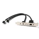 FireWire IEEE 1394a Expansion Bracket 4p 6p to Dual FireWire Headers