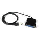 USB to Parallel Converter Cable Adapter USB-DB25F Printer Port
